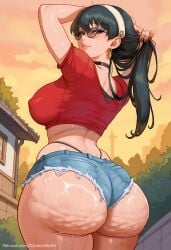 ai_generated busty commission huge_ass huge_breasts patreon patreon_url patreon_username sinderellaart spy_x_family tease teasing_viewer thick thick_legs thick_thighs voluptuous yor_briar yor_forger