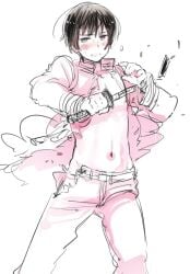 axis_powers_hetalia clothing_ripping himaruya_hidekaz japan_(hetalia) manga official_art ripped_clothes ripped_clothing