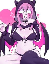 breasts female friday_night_funkin pink_hair sarvente sarvente_(dokki.doodlez) sarvente_(fnf_mod) sarvente_(friday_night_funkin) tagme thighhighs thighs yume0534