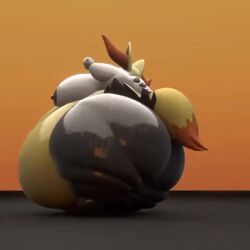 1girls 3d animated areolae artist_request braixen breasts difficulty_walking fat fatfur female furry large_ass large_belly large_breasts morbidly_obese navel nintendo nipples nude obese overweight pokemon pokemon_(species) simple_background stomach_noises struggling tagme video waddling walking walking_towards_viewer