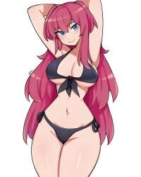 1girls armpit armpit_peek armpits arms_behind_head bare_armpits bare_arms bare_belly bare_chest bare_hands bare_hips bare_midriff bare_navel bare_shoulders bare_skin bare_thighs belly belly_button big_breasts bikini bikini_bottom bikini_only bikini_top black_bikini black_bikini_bottom black_bikini_top black_string_bikini black_swimsuit black_swimwear blue_eyes blue_eyes_female breasts busty busty_female busty_girl character_request cleavage closed_mouth_smile collarbone commission commission_art copyright_request curvaceous curvaceous_body curvaceous_female curvaceous_figure curvaceous_hips curvaceous_thighs curvy curvy_body curvy_female curvy_figure curvy_hips curvy_thighs digital_drawing digital_media elbows exposed_armpits exposed_arms exposed_belly exposed_chest exposed_hips exposed_midriff exposed_navel exposed_shoulders exposed_skin exposed_thighs eyebrows_visible_through_hair female female_focus female_only front-tie_bikini front-tie_bikini_top groin hair_between_eyes hairless_armpits halterneck hand_behind_head hands_behind_head head_tilt high_resolution highres hourglass_figure large_breasts lean_figure lips long_hair looking_at_viewer midriff narrow_waist navel oninuer plump_breasts posing posing_for_the_viewer red_hair red_hair_female shaved_armpits shoulders side-tie_bikini simple_background slender_body slender_waist slim_waist smile smiley_face smiling smiling_at_viewer smirk smooth_armpits solo standing string_bikini swimsuit swimwear thick_thighs thighs tilted_head upper_body white_background wide_hips