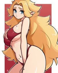 1girls bare_arms bare_belly bare_chest bare_hands bare_hips bare_legs bare_midriff bare_navel bare_shoulders bare_skin bare_thighs belly belly_button bikini bikini_bottom bikini_only bikini_top blonde_eyebrows blonde_female blonde_hair blonde_hair_female blue_eyes blue_eyes_female blush blush_face blushing_at_viewer blushing_female blushing_lines breasts character_request copyright_request curvaceous curvaceous_body curvaceous_female curvaceous_figure curvaceous_hips curvaceous_thighs curvy curvy_body curvy_female curvy_figure curvy_hips curvy_thighs elbows embarrassed embarrassed_expression embarrassed_female exposed_arms exposed_belly exposed_chest exposed_hips exposed_legs exposed_midriff exposed_navel exposed_shoulders exposed_skin exposed_thighs female female_focus female_only fingers high_resolution highres hourglass_figure large_breasts lean_figure long_hair looking_at_viewer midriff mole mole_on_breast mole_on_thigh mole_under_eye narrow_waist navel oninuer parted_bangs pointy_ears red_background red_bikini red_bikini_bottom red_bikini_top red_string_bikini red_swimsuit red_swimwear shoulders simple_background slender_body slender_waist slim_waist solo standing string_bikini swimsuit swimwear thick_thighs thighs underboob upper_body very_long_hair wide_hips