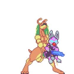 2boys alien anal anal_sex animated anthro ass balls bouncing_balls cum cum_drip cum_in_ass cum_inside cum_on_body cumshot ejaculation excessive_cum fox_tail furry game_cg knot male male/male penis pixel_animation pixel_art prehensile_penis ses_vanbrubles sex sheath size_difference stand_and_carry_position standing_sex star_spawn throbbing_balls
