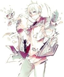 axis_powers_hetalia clothing_ripping england_(hetalia) himaruya_hidekaz manga official_art ripped_clothes ripped_clothing