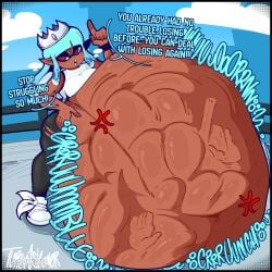angry digestion_noises female hyper_belly inkling inkling_girl mass_vore multiple_prey octoling oral_vore same_size_vore soft_vore splatoon tuppenjskewer vore