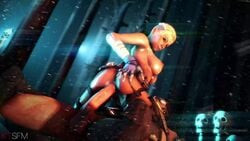 1boy 1girls 3d animated areolae ass bag big_breasts blonde_hair bouncing_breasts breasts cassie_cage cowgirl_position erection female footwear human ktsfm large_breasts legwear male mortal_kombat nipples no_sound pale_skin penis source_filmmaker straight sub-zero tactical_nudity unseen_male_face video