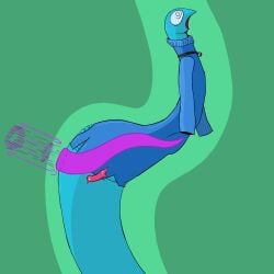 1:1 anal anal_sex bell bell_collar blue_body blue_clothing clothed clothing collar dildo dildo_in_ass dildo_insertion fennix2000 fennix_(fennix2000) feral hi_res male neck_collar object_in_ass partially_clothed penetration pink_dildo reptile scalie sex_toy sex_toy_in_ass sex_toy_insertion snake solo spiral spiral_eyes torn_clothing x-ray_view