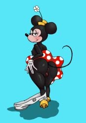 ass ass_bigger_than_head ass_focus bloomers bloomers_around_one_leg casual_exposure casual_nudity completely_nude completely_nude_female crazycolumbina disney flat_chest flat_chested functionally_nude functionally_nude_female giant_ass minnie_mouse mooning panties_around_leg panties_around_legs panties_around_one_leg panties_down presenting presenting_anus presenting_ass presenting_hindquarters presenting_pussy shortstack spread_ass spread_pussy
