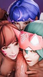 1futa 3d 3d_(artwork) 3girls asian asian_female balls big_penis blowjob brigitte brown_eyes brown_hair caressing_balls caressing_testicles d.va fellatio female futa_on_female futa_pov green_hair hamsterisgood highres holding_balls holding_penis huge_cock implied_oral japanese japanese_female juno_(overwatch) kiriko_(overwatch) korean korean_female large_penis light-skinned_female light-skinned_futa light_skin looking_at_viewer multicolored_hair multiple_girls nyl_brigitte nyl_d.va nyl_juno nyl_kiriko oral_sex overwatch overwatch_2 penis pink_hair ponytail pov purple_hair red_eyes short_hair smile smiling smiling_at_viewer teeth testicles two_tone_hair vietnamese vietnamese_female
