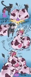 absurd_res alternative_fashion anal anal_sex animal_humanoid animal_print big_breasts bimbofication bovid bovid_humanoid bovine breast_squish breasts cow_print dildo dildo_in_ass dildo_in_vagina dildo_insertion dildo_sitting domestic_cat exposed_breasts felid felid_humanoid feline feline_humanoid felis female goth growth hi_res huge_breasts humanoid hyper hyper_breasts intelligence_loss lips mammal mammal_humanoid object_in_ass penetration sex_toy sex_toy_in_ass sex_toy_in_vagina sex_toy_insertion snout snout_growth squish thick_lips tongue tongue_out transformation transformation_sequence vaginal_penetration vaginal_penetration