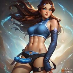 1girls ai_generated avatar_the_last_airbender bondage dildo dominant domination dominatrix face female femdom femdomfantasyai katara nickelodeon smug solo strap-on strapon