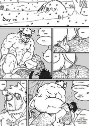 anal anal_sex balls blush bovine comic cum dialogue erection gay hairy human humanoid husky92 male male/male male_only mammal minotaur monochrome nipples orc orc_male penetration penis piercing sex yaoi