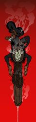 1boy 5_toes anal_vore anus armpit_hair ass backsack balls barefoot bbc bedroom_eyes big_black_cock big_ears bushy_hair dangling_penis dangling_testicles dark-skinned_male dark_skin demon donut feet gradient_background hairy_anus hairy_armpits hairy_ass hairy_balls hairy_male hirsute horns humanoid_feet hybrid hyper_anus imp impmonkey looking_at_viewer looking_back male monkey non-human non-human_only penis precum precum_drip pubes pubic_hair puffy_anus red_background saggy_balls smile smoogmapuun smoogmapuun_(artist) soles solo solo_male steamy steamy_anus steamy_armpits steamy_ass steamy_body steamy_feet steamy_penis sweat sweaty sweaty_ass swollen_anus tail testicles thick_lips toes toony vore