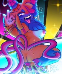 background bedboundboy colored dandy's_world furry self_upload shaded stripper_pole tagme yatta_(dandy's_world)
