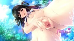blue_eyes female long_hair outdoors penetration sex