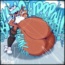 angry burping digested digestion digestion_noises female hyper_belly inkling inkling_girl mass_vore multiple_prey octoling oral_vore same_size_vore soft_vore splatoon tuppenjskewer vore
