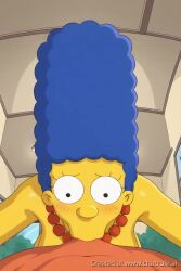 ai_generated blowjob deepthroat eye_contact fellatio female huge_cock male male/female marge no_sound oral oral_sex penis pov pov_male sucking sucking_penis tagme the_simpsons video