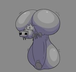absurd_res arthropod ass balls bellyboi13 big_balls big_butt big_penis blush circumcised feral fur genitals grey_body hi_res huge_balls huge_butt huge_cock hyper hyper_balls hyper_butt hyper_genitalia hyper_penis insects male microsoft minecraft mojang nude penis rumpy_apode silverfish solo xbox_game_studios