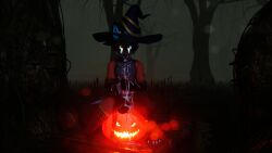 3d_(artwork) absurd_res anal anal_sex anthro balls bodily_fluids clothing cum cum_in_mouth cum_in_own_mouth cum_in_self cum_inside digital_media_(artwork) food fruit genital_fluids genitals hat headgear headwear hi_res holding_balls horn jack-o'-lantern lagomorph male mammal masturbation outside penetration plant pumpkin pumpkin_masturbation sany_van_fox sanythefox solo wings witch_hat wolpertinger