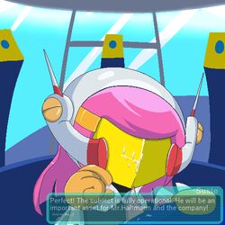 alien alien_girl alien_humanoid cum evasidelights female kirby:_planet_robobot kirby_(series) kirby_planet_robobot meta_knight mouthless mouthless_female penis susanna_patrya_haltmann susie_(kirby) visor