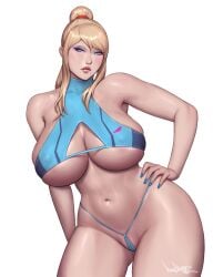 samus aran from metroid by pinkdrawz