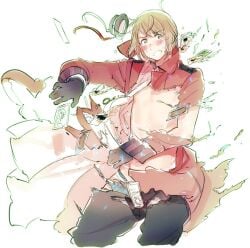 axis_powers_hetalia clothing_ripping himaruya_hidekaz manga official_art ripped_clothing romania_(hetalia)