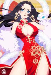 1girls adult adult_female atomicmarshmallow bewitching_thighs big_breasts black_hair black_hair_female blue_eyes blue_eyes_female boa_hancock breasts busty busty_female busty_girl child_bearing_hips cleavage cleavage_cutout clothes curvaceous curvaceous_body curvaceous_female curvaceous_figure curvaceous_hips curvy curvy_body curvy_female curvy_figure curvy_hips digital_drawing digital_media dress ear_piercing ear_piercings earrings female female_focus female_only fertile_hips head_tilt high_resolution highres hourglass_figure large_breasts lean_figure lips long_hair looking_at_viewer looking_down looking_down_at_viewer mature mature_female narrow_waist one_piece outfit parted_bangs parted_lips pierced_ear pierced_ears plump_breasts red_clothes red_dress red_outfit red_topwear shoulders simple_background slender_body slender_waist slim_waist snake solo standing thighs tilted_head topwear wide_hips yellow_background