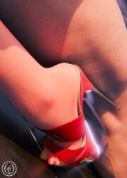 1girls 3d colored_nails feet female high_heels image image_set lifeguard lifeguard_mercy lifeguard_swimsuit mercy overwatch pool toes trsensualstudio watermark wet wet_body wet_skin