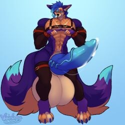absurd_res animal_genitalia anthro areola ass balls big_areola big_balls big_butt big_muscles big_nipples big_pecs big_penis blush blush_lines canid canine canis deity digital_drawing_(artwork) digital_media_(artwork) dragon flustered fur genitals hair harness hi_res huge_areola huge_balls huge_muscles huge_nipples huge_pecs huge_thighs hybrid hyper hyper_balls hyper_genitalia long_tail male male_anthro mammal multi_tail multicolored_body multicolored_fur muscular muscular_anthro muscular_arms muscular_legs muscular_male muscular_thighs mythological_creature mythological_scalie mythology nipples nude pecs penis scalie service_top sheath shy soules soules_(character) tail tattoo thick_thighs wolf