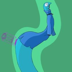 1:1 anal anal_sex bell bell_collar big_dildo blue_body blue_clothing bulge clothed clothing collar dildo dildo_in_ass dildo_insertion fennix2000 fennix_(fennix2000) feral hi_res male neck_collar object_in_ass open_mouth partially_clothed penetration pink_dildo reptile scalie sex_toy sex_toy_in_ass sex_toy_insertion snake solo spiral spiral_eyes