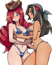 2girls arm_around_back arm_around_partner ass bare_arms bare_ass bare_back bare_belly bare_butt bare_chest bare_hands bare_hips bare_legs bare_midriff bare_navel bare_shoulders bare_skin bare_thighs belly belly_button bewitching_thighs big_breasts bikini bikini_bottom bikini_only bikini_top black_bikini black_bikini_bottom black_bikini_top black_hair black_hair_female black_string_bikini black_swimsuit black_swimwear blue_bikini blue_bikini_bottom blue_bikini_top blue_eyes blue_eyes_female blue_string_bikini blue_swimsuit blue_swimwear blush blush_face blushing_at_another blushing_at_partner blushing_female blushing_lines boob_grab breast_grab breast_squeeze breasts brown_eyes brown_eyes_female bubble_ass bubble_butt busty busty_female busty_girl character_request child_bearing_hips cleavage collarbone commission commission_art copyright_request curvaceous curvaceous_body curvaceous_female curvaceous_figure curvaceous_hips curvaceous_thighs curvy curvy_ass curvy_body curvy_female curvy_figure curvy_hips curvy_thighs digital_drawing digital_media durag elbows embarrassed embarrassed_expression embarrassed_female exposed_arms exposed_ass exposed_back exposed_belly exposed_butt exposed_chest exposed_hips exposed_legs exposed_midriff exposed_navel exposed_shoulders exposed_skin exposed_thighs eyebrows_visible_through_hair female female_focus female_only fertile_hips fingernails fingers flustered flustered_female fondling fondling_breasts grabbing_breast grabbing_breasts grabbing_tits groin grope groping groping_breast groping_breasts groping_chest hair_ornament hair_ornaments hair_over_one_eye halterneck head_tilt high_resolution highres hourglass_figure large_breasts lean_figure legs_closed legs_together lesbian_focus lesbian_only lips long_hair medium_breasts midriff multiple_females multiple_girls narrow_waist navel nipple_bulge oninuer parted_bangs pirate_hat plump_breasts red_hair red_hair_female shoulders sideboob simple_background slender_body slender_waist slim_waist squeezing_breast squeezing_breasts standing string_bikini swimsuit swimwear thick_thighs thighs tilted_head upper_body white_background wide_hips yuri