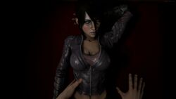 1boy 1girls 3d animated breasts clothed clothed_sex dragon_age female leather_jacket male/female male_pov midriff morrigan_(dragon_age) no_sound pov sex sfmporn_(artist) source_filmmaker video