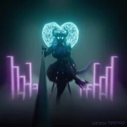1girls 3d animated ass big_ass big_breasts big_butt blue_eyes breasts clothing crossed_legs curvaceous curvy curvy_figure dark dark_room female female_only femdom fully_clothed glowing_eyes heart heels horns huge_ass huge_breasts kinkyskinky leash leash_pull leashed_pov music pov revealing_clothes robot robot_girl shorter_than_30_seconds sitting solo solo_female sound tagme tail thick_thighs video voluptuous voluptuous_female wide_hips