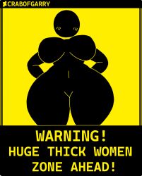warning sign person fan art