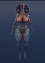 1girls 3d abs aeres_(kinkyskinky) anthro areolae big_areola big_breasts black_background blue_eyes breasts cobra curvaceous curvy curvy_figure fangs female female_only fit fit_female front_view huge_breasts inverted_nipples kinkyskinky nude open_mouth pussy scalie slim_waist slit_pupils snake snake_girl snake_hood solo solo_female t-pose tail thick_thighs voluptuous voluptuous_female wide_hips