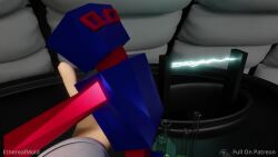 1girl 1girls 3d animated black_hair breasts ethereal_mold female fucking_machine hardcore machine robot robotic robotic_arm science_fiction scientific sex sound titfuck titjob video youthful