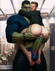 3d 3d_(artwork) after_anal after_sex anal anal_sex ass ass_focus ass_grab avengers balls balls_touching balls_under_clothes big_ass big_ass_(male) big_balls big_butt big_butt_(male) big_penis bigger_dom bigger_male bigger_penetrating_smaller bruce_banner bubble_ass bubble_butt buttjob captain_america captain_america_(series) cum cum_in_ass cumming cumming_in_ass digital_media_(artwork) facial_hair gay gay_sex green_body green_skin green_skinned_male hairy hairy_male huge_balls huge_cock hulk hulk_(series) large_penis light-skinned_male light_skin male male/male male_penetrated male_penetrating male_penetrating_male marvel marvel_cinematic_universe marvel_comics monster monster_cock monster_on_human monster_on_male muscular muscular_male nassfakes orgasm orgasm_from_anal pants_down pants_open pants_removed partially_clothed penis penis_in_ass penis_out round_ass round_butt size_difference stand_and_carry_position standing standing_sex steve_rogers superhero veiny_penis