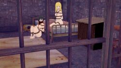 2girls 3d attack_on_titan ball_gag bondage bound female females_only gag gagged historia_reiss koikatsu mikasa_ackerman nude nude_female tia_polo