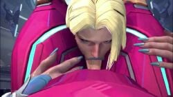 1boy 1girls animated blowjob emma_frost female looking_at_viewer marvel_rivals no_sound rayhuma tagme video
