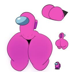 1girls among_us among_us_pink crewmate_(among_us) curvydoodles female huge_ass huge_thighs pink_(among_us) reference_image solo solo_female thick thick_ass thick_thighs vent
