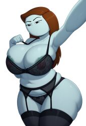 ai_generated ass big_ass breasts brown_hair civitai female female_only large_breasts let_me_explain_studios lingerie long_hair nipples rebecca_parham see-through_clothing solo tagme white_body youtube youtuber