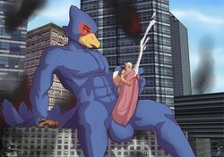 avian bird building canine city cum dksk30 falco_lombardi fox fox_mccloud macro male male_only mammal masturbation micro nintendo penis star_fox video_games