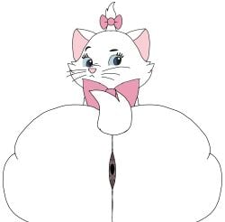 female large_ass marie_(aristocats) pink_ribbon solo the_aristocats thick_ass