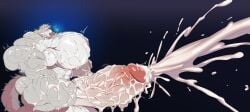 bodybuilder crimsonrabbit cum cum_on_face cum_on_muscles cum_on_pecs cum_on_pectorals cum_on_penis cum_on_self cumming excessive_cum furry gooning hyper hyper_balls hyper_cock hyper_genitalia hyper_muscles hyper_penis hyper_testicles male male_only muscles muscular muscular_arms muscular_male muscular_thighs penis