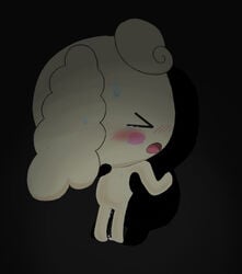 black_background blush coffretchi cute female heart male sex shadow simple_background straight sweat sweatdrop tamagotchi tears unknown_artist