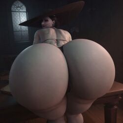 1girls ai_generated alcina_dimitrescu ass background big_ass big_thighs bikini bra bubble_ass bubble_butt capcom castle colossal_ass dat_ass dumptruck_ass dumptruck_butt enormous_ass fat_ass female female_only gigantic_ass grey_skin hat huge_ass hyper_ass large_ass makeup massive_ass milf pawg phat_ass resident_evil resident_evil_8:_village round_ass semi_nude solo solo_female table tagme tall_female thick_ass thong