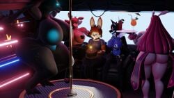 big_ass big_breasts breasts bubble_butt cleavage female furry huge_ass huge_breasts lovander nipples notsafeforgek palworld thick_thighs wide_hips