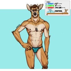 1:1 5_fingers abs anthro antlers arm_tuft athletic athletic_anthro athletic_male beard biped black_nose blue_background blue_clothing blue_underwear brown_beard brown_body brown_eyes brown_facial_hair brown_fur brown_hair brown_nipples brown_spots bulge closed_smile clothed clothed_anthro clothed_male clothing countershade_arms countershade_legs countershade_torso countershading deer digital_drawing_(artwork) digital_media_(artwork) elbow_tuft english_text eyebrows facial_hair fingers front_view fur hair hand_on_hip horn humanoid_hands imperial_unit jewelry looking_at_viewer male male_anthro mammal markings measurements mouth_closed multicolored_body multicolored_fur navel necklace nipples number oldshep portrait sam_(oldshep) shaded signature simple_background smile smiling_at_viewer solo solo_male spots spotted_body spotted_fur standing tan_body tan_countershading tan_fur tan_inner_ear text three-quarter_portrait topless topless_anthro topless_male tuft underwear underwear_only v-cut white_background