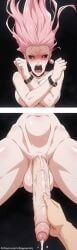 1boy 1futa ai ai_art ai_assisted ai_generated ai_hands angry balls big_balls big_breasts black_background black_sclera blush bracelet breasts choker clenched_fist cum cumming dripping dripping_cum earrings floating_hair foreskin futanari handjob hip_bones intersex jujutsu_kaisen long_penis looking_down male male_on_futa mature_female open_mouth penis pink_eyes pink_hair screaming simple_background sorceress spread_legs stable_diffusion steam steaming_body sweat sweatdrop sweating testicles toned uncircumcised uro_takako veiny_penis x_arms xdegenerate
