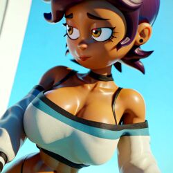 3d ai_generated big_ass big_breasts e3gqe erect_nipples female luz_noceda stable_diffusion the_owl_house